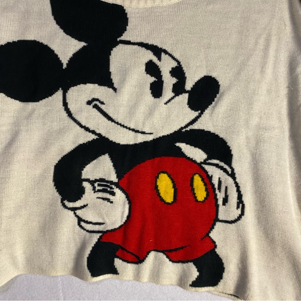 Disney Mickey Mouse Oversized Boxy Sweater Medium - Picture 2 of 5